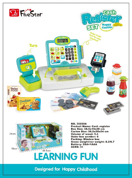 Toy Cash Register Play Set
