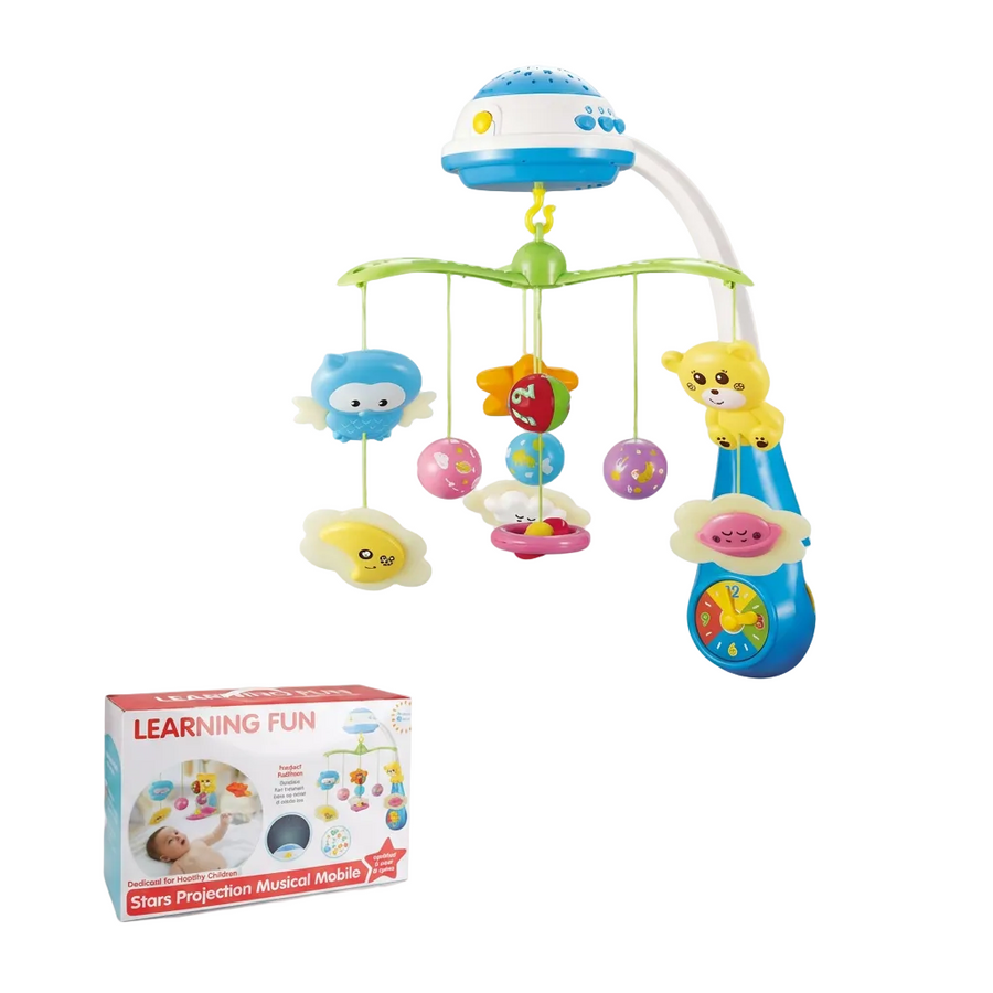 Learning Fun Stars Projection Musical Crib Mobile