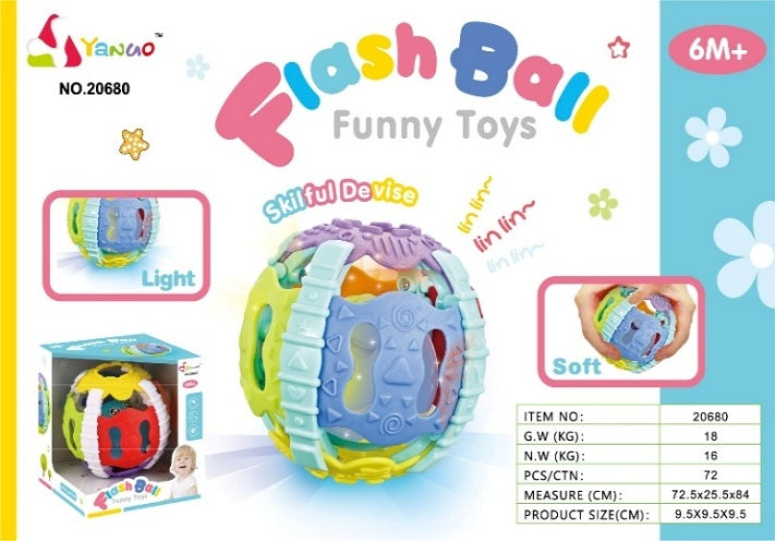 SOFT RUBBER BALLS WITH LIGHT
