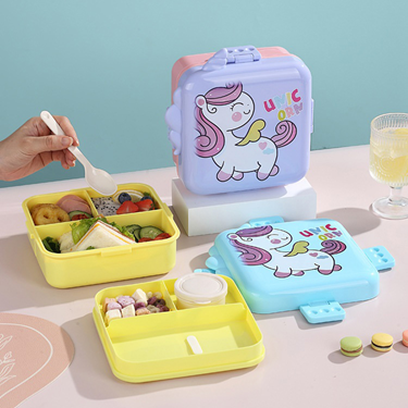 1590ML+70ML SQUARE PLASTIC LUNCH BOX
