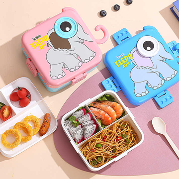 1590ML+70ML SQUARE PLASTIC LUNCH BOX