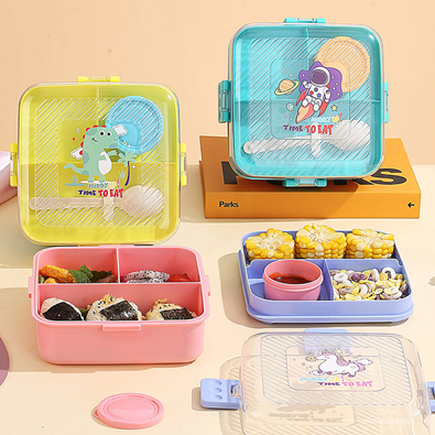1590ML+70ML SQUARE PLASTIC LUNCH BOX
