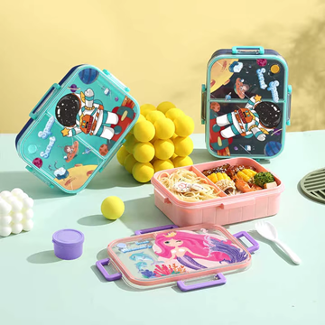 1000ML 2-COMPARTMENT PLASTIC LUNCH BOX