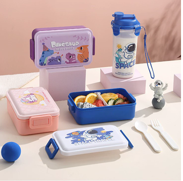 550ML SINGLE-LAYER LUNCH BOX+WATER CUP (3 COLOR)