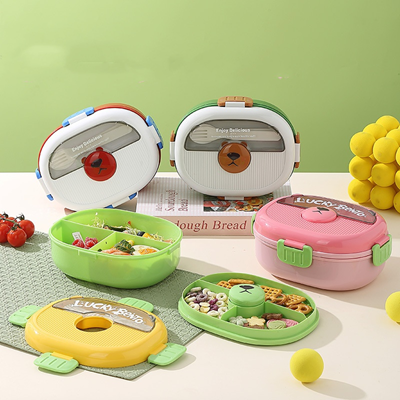 1350ML COMPARTMENTAILZED LUNCH BOX (4 COLOR)