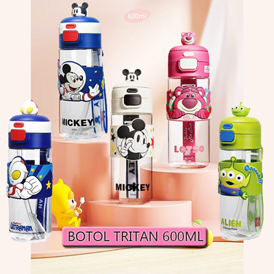 600ML STRAW WATER BOTTLE