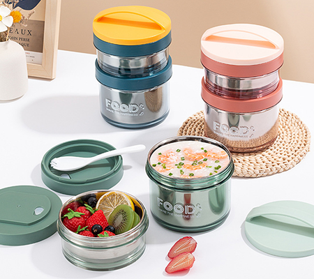 900ML DOUBLE-LAYER STAINESS STEEL LUNCH BOX