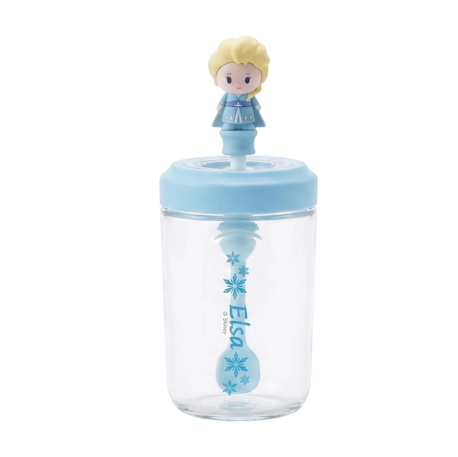 Disney Frozen Elsa 530ml Sippy Water Cup with 3D Topper & Straw