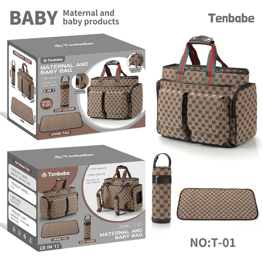 Retro Bucket Diaper Bag for Mothers