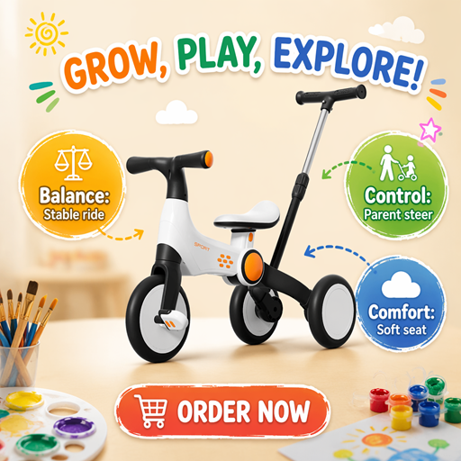 Kids Toy Scooter with Lights & Music
