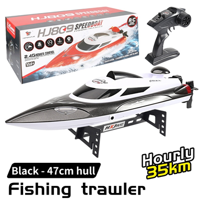 High-Speed RC Speedboat 2.4GHz with Lights