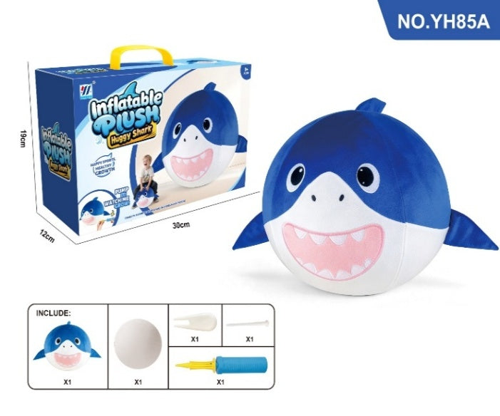 29“PLUSH SHARK INFLATABLE HUG BALL