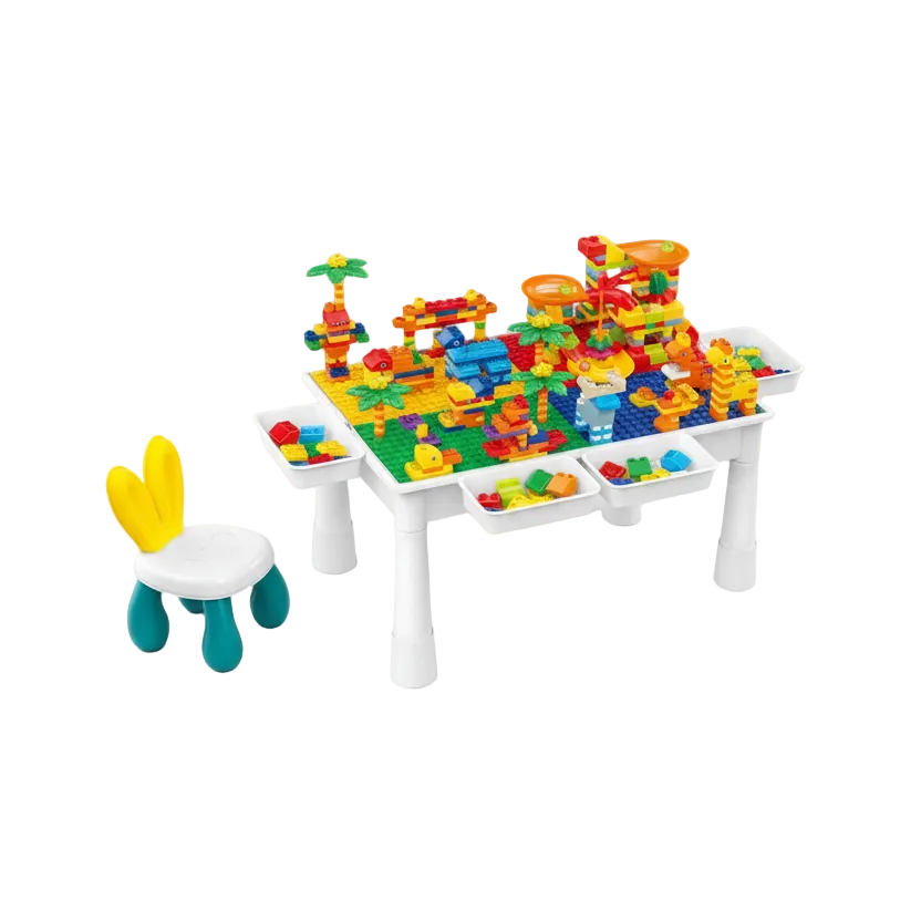 Building Blocks Activity Table with Storage – 411 Pieces