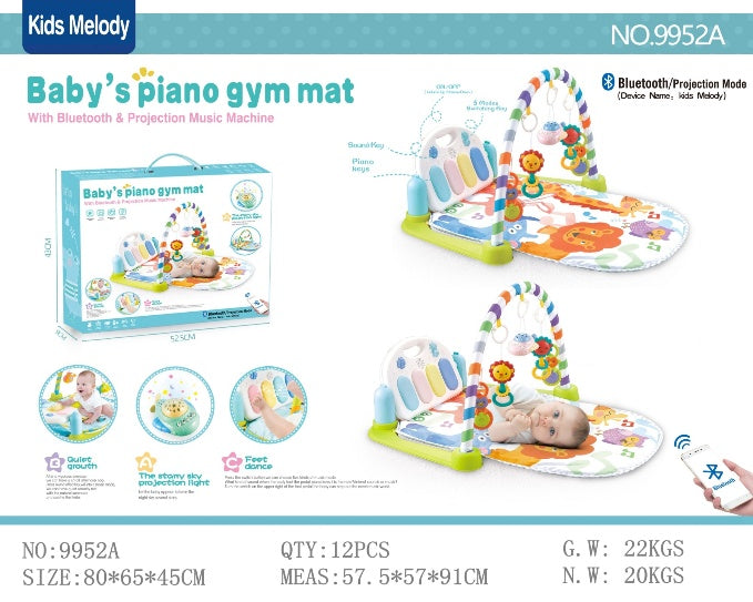 GIRAFFE-SHAPED OVAL-SHAPED PEDAL PIANO FITNESS FRAME WITH BLUETOOTH