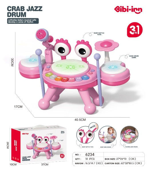 CRAB JAZZ DRUM(PINK)
