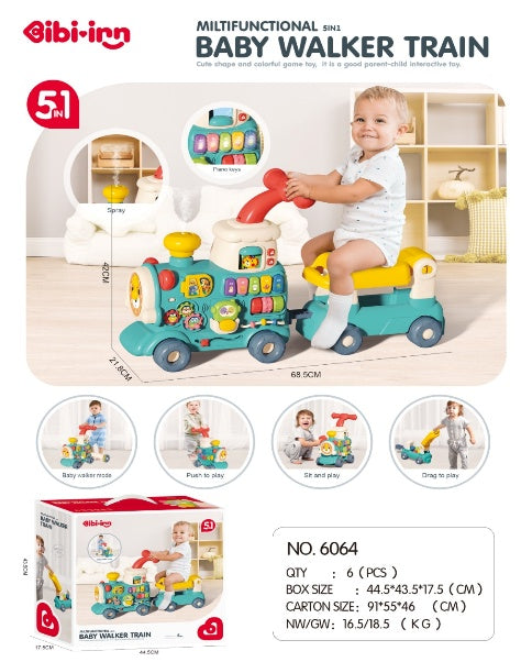 5 IN 1 SPRAY  WALKER TRAIN