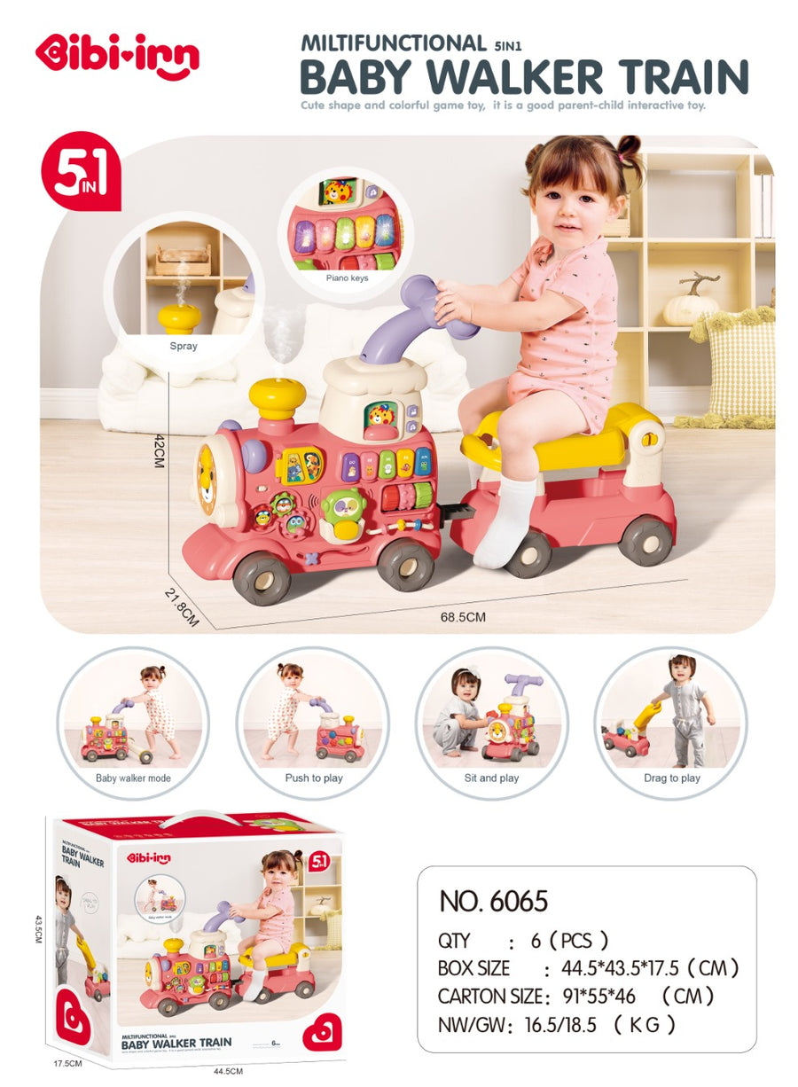 Steam Train Baby Walker – 5-in-1