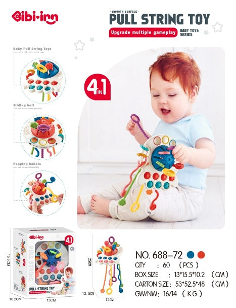 PULL STRING TOY(2 COLOR MIXED)