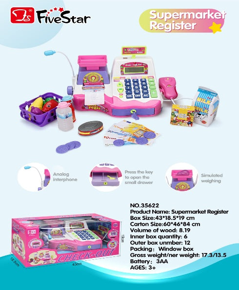 CASH REGISTER WIH LIGHT/SOUND