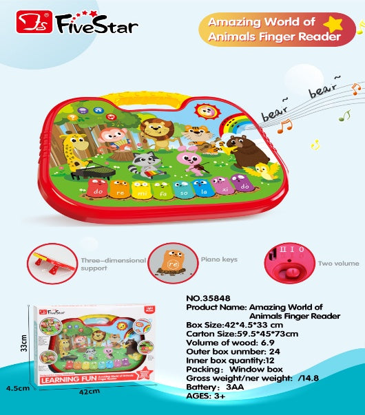 AMAZING WORLD OF ANIMALS FINGER READER
