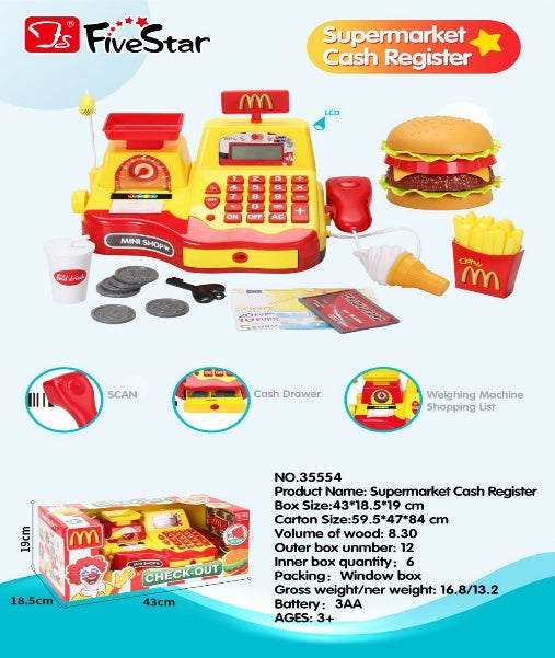 B/O CASH REGISTER WITH MUSIC/LIGHT