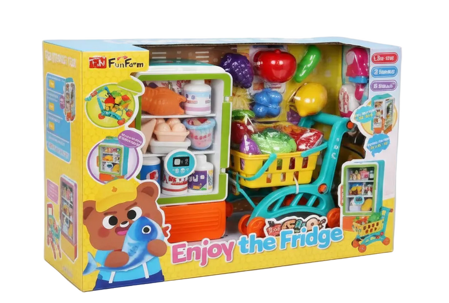 Kids Shopping Trolley Play Set