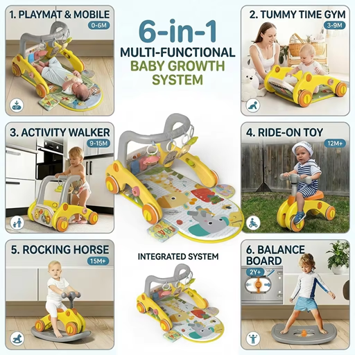 Baby Pedal Piano 7-in-1 – Yellow