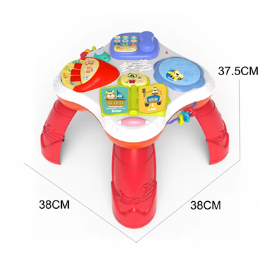 2-IN-1 BABY EDUCATION GAME TABLE(RED)