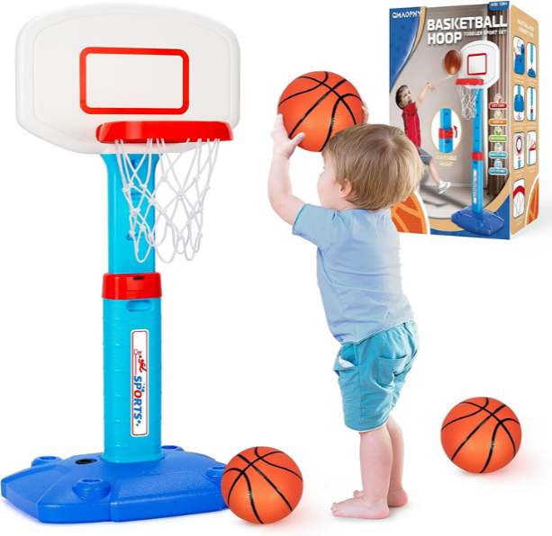 Kids Basketball Stand with 14cm Ball & Pump