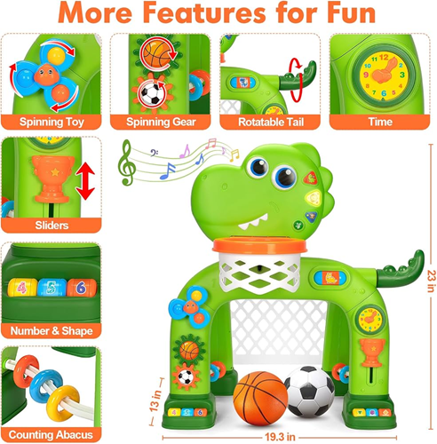 Kids Basketball Stand with Lights & Music