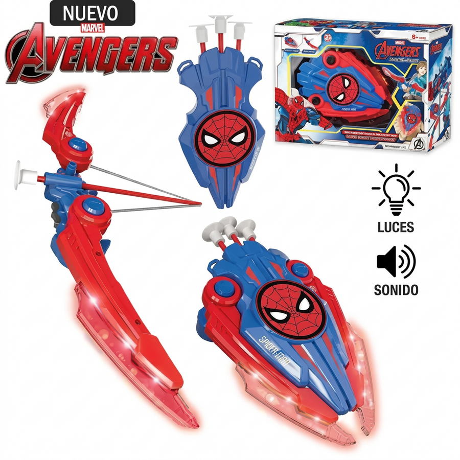 SPIDERMAN TRANSFORMER SHIELD BOW AND ARROW