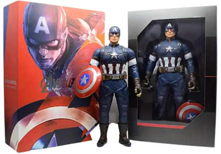 Captain America Action Figure with Shield – 12 Inch