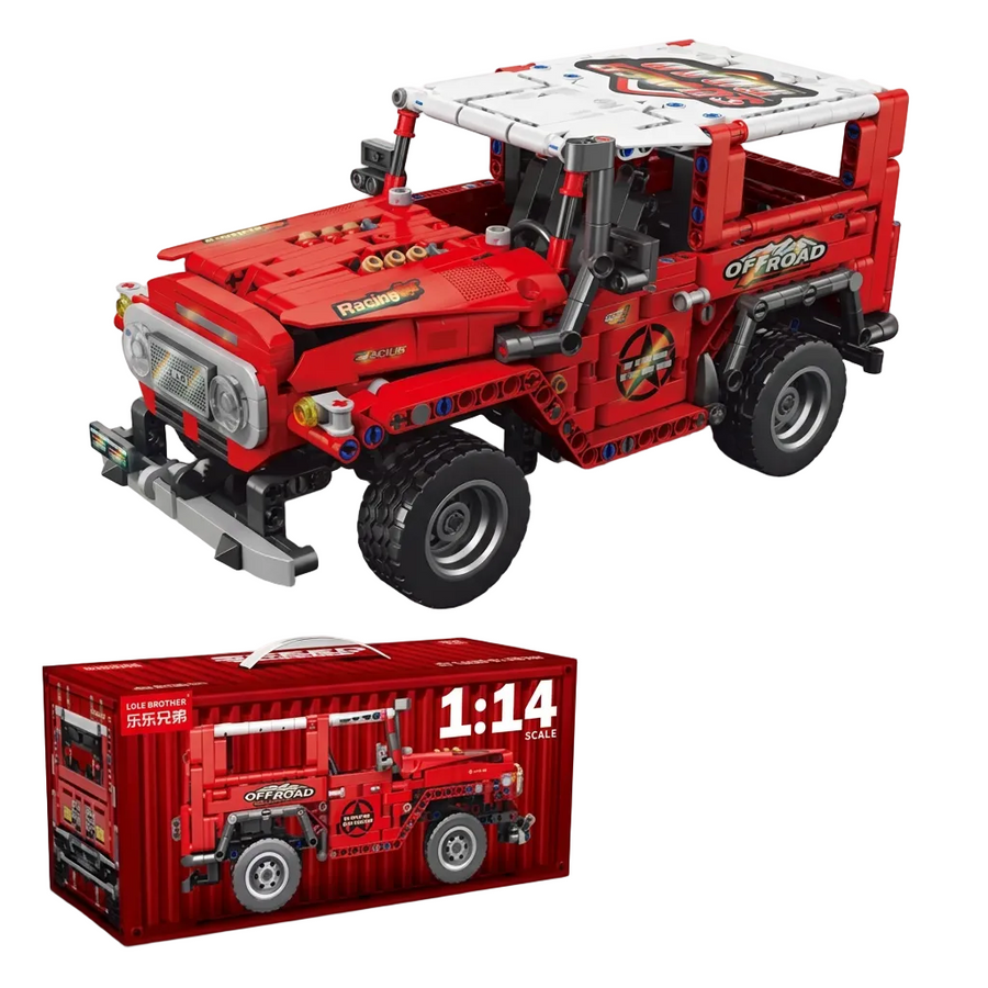 1:14 Scale Pull-Back Supercar Building Blocks Set (910 Pieces)