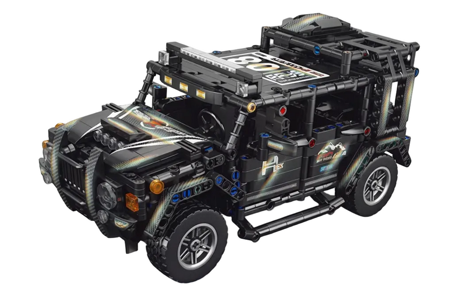 1:14 Scale Pull-Back Supercar Building Blocks Set (909 Pieces)