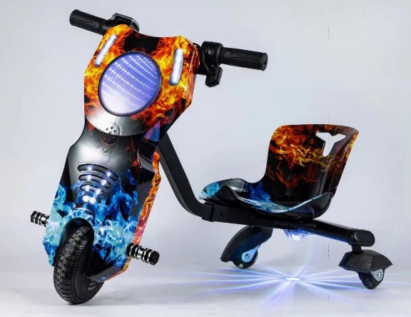 Drift Scooter 8" with Bluetooth, Lights & Shock Absorption