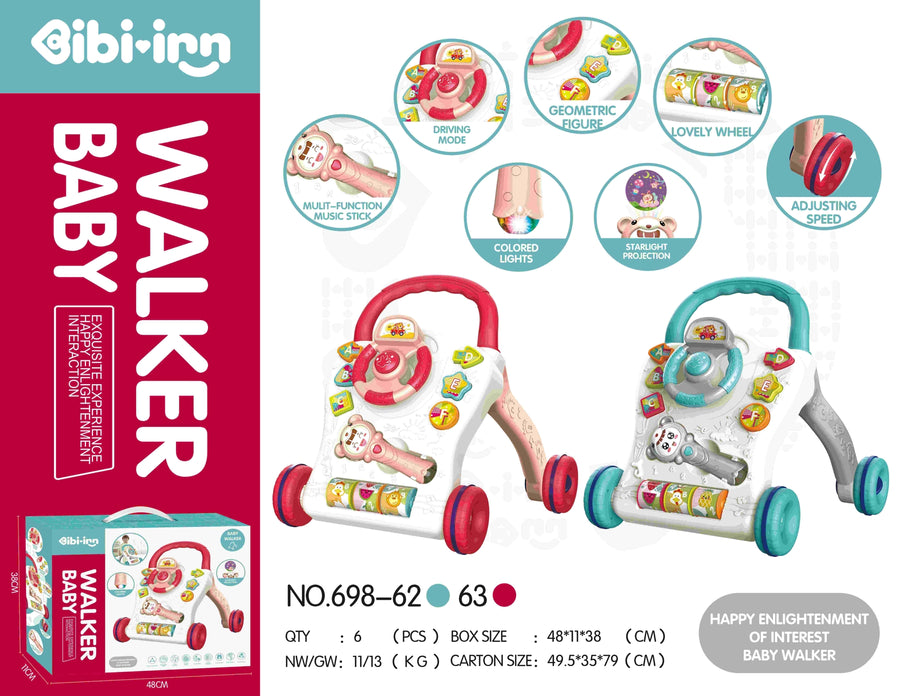 Baby Ride-On Walking Car – Red