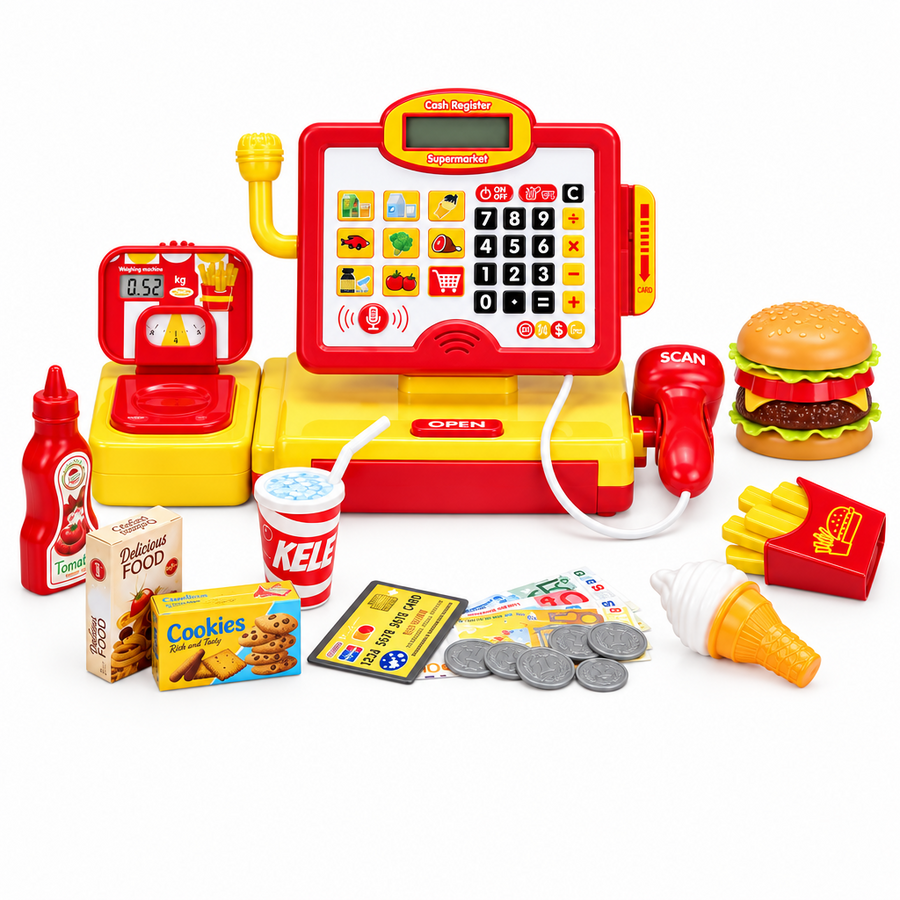 Toy Cash Register Play Set