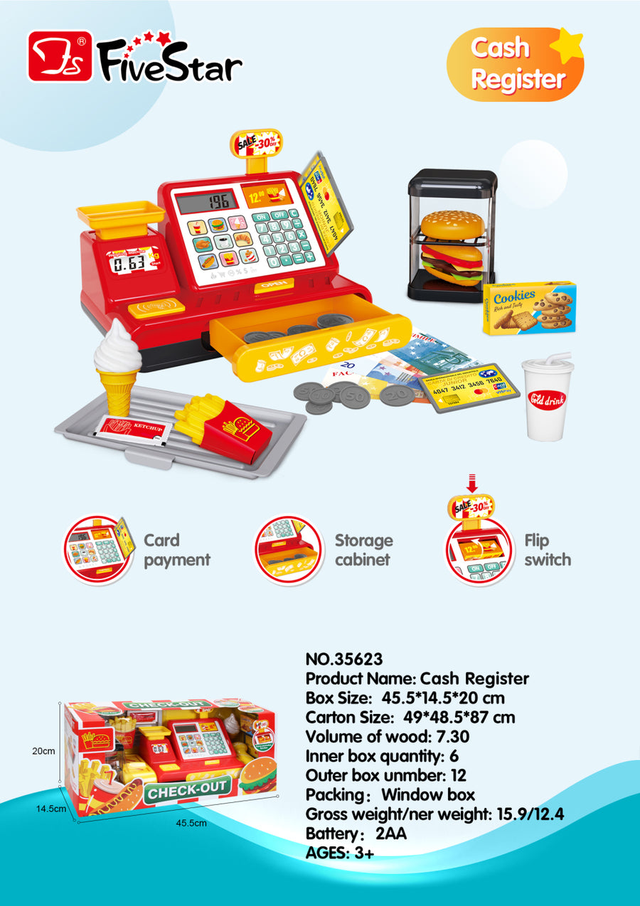 Toy Cash Register Play Set