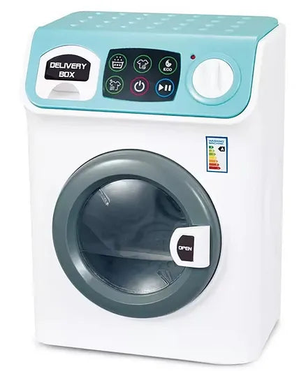 "My Home Appliances" Toy Washing Machine with Working Drum, Light, Sound, and Simulated Cycles