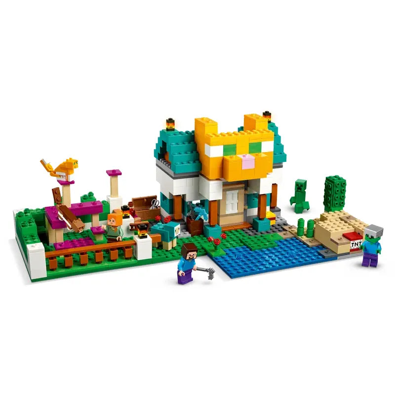 LEGO Minecraft The Crafting Box 4.0 21249 Building Toy Set, Custom-Build Playset Featuring Classic Bricks, Figures and Game Accessories, Model Guides Spark Creativity