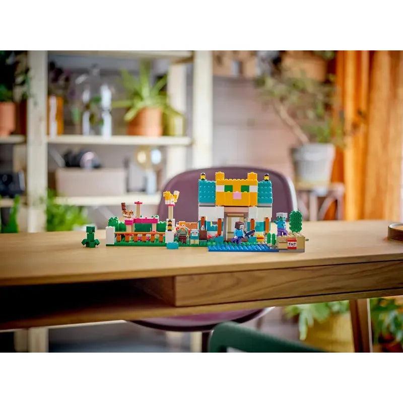 LEGO Minecraft The Crafting Box 4.0 21249 Building Toy Set, Custom-Build Playset Featuring Classic Bricks, Figures and Game Accessories, Model Guides Spark Creativity