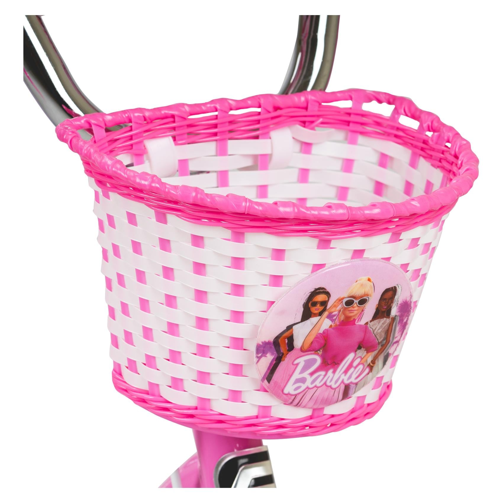 Spartan Disney Barbie Bicycle, Rear Caliper Brakes, Easy Saddle Height Adjustment, Colorful, 3 Years+, Pink - 12 Inches