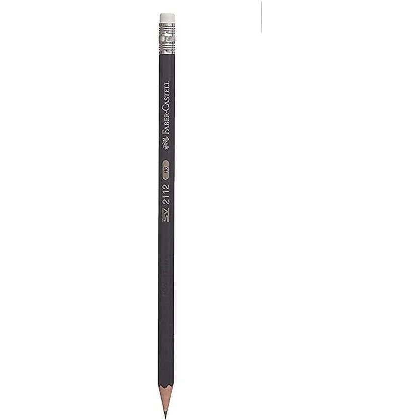 Faber-Castell Blacklead Pencils HB with Erasers Tip 2112