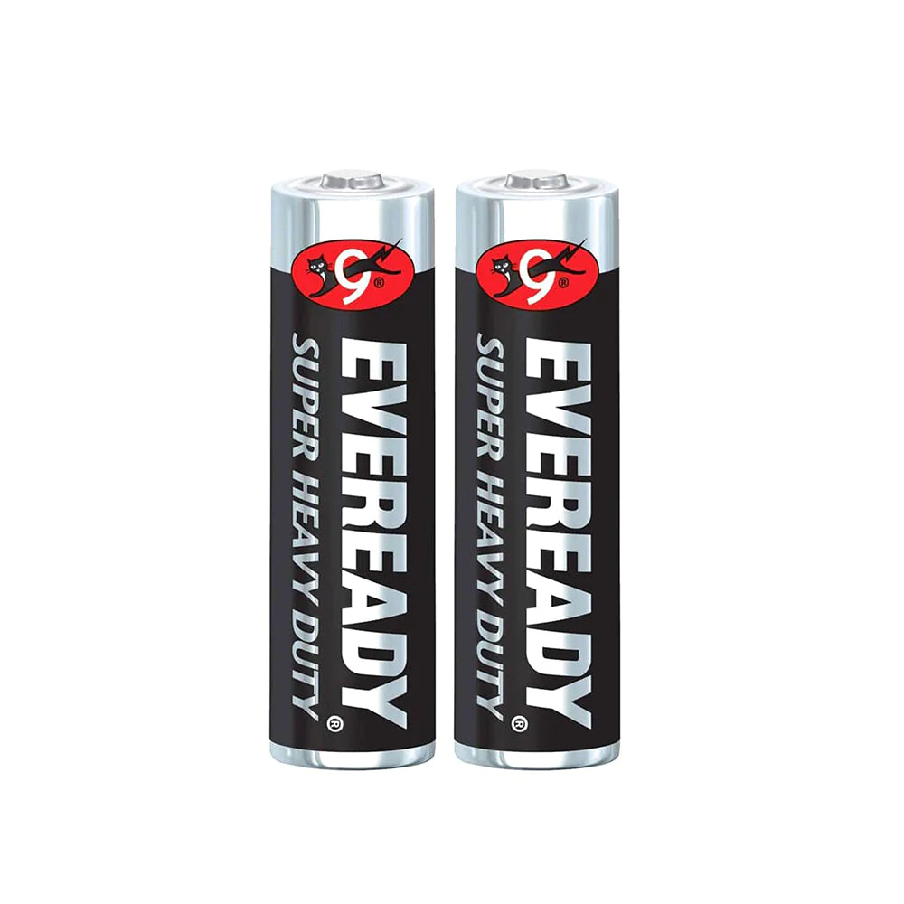 EVEREADY AA20 Extreme Batteries, Super Heavy Duty, 2 Pieces, Black