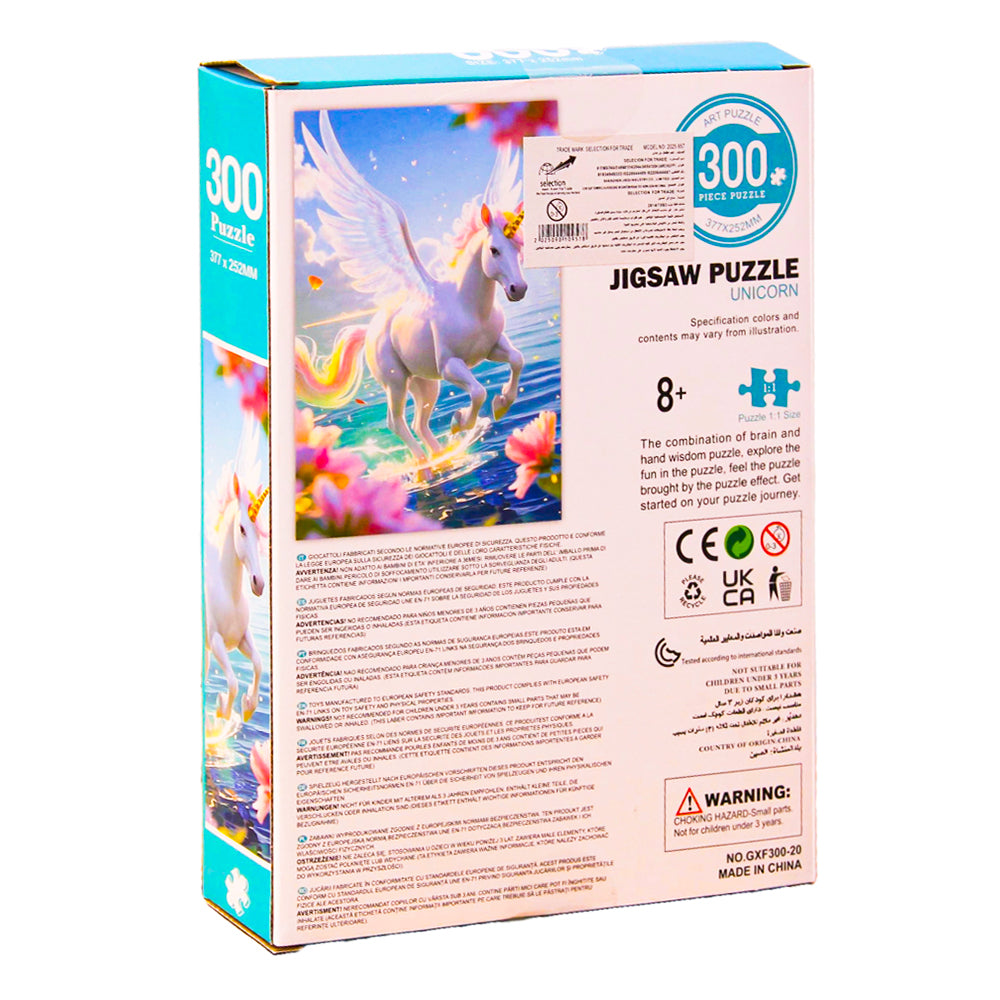 Celestial Unicorn 300-Piece Jigsaw Puzzle – Vibrant Fantasy Art