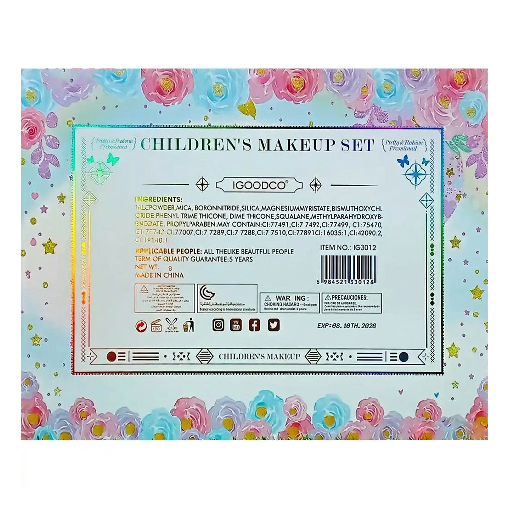 Unicorn Beauty Makeup Kit for Girls – Pretend Play Cosmetic Set with Beauty Accessories