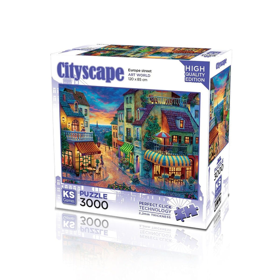 KS Games Puzzle Europe Street -  3000 PCS