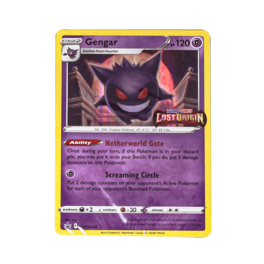 Pokemon Trading Cards Set of 40 Cards - Sword & Shield Lost origin (Gengar)