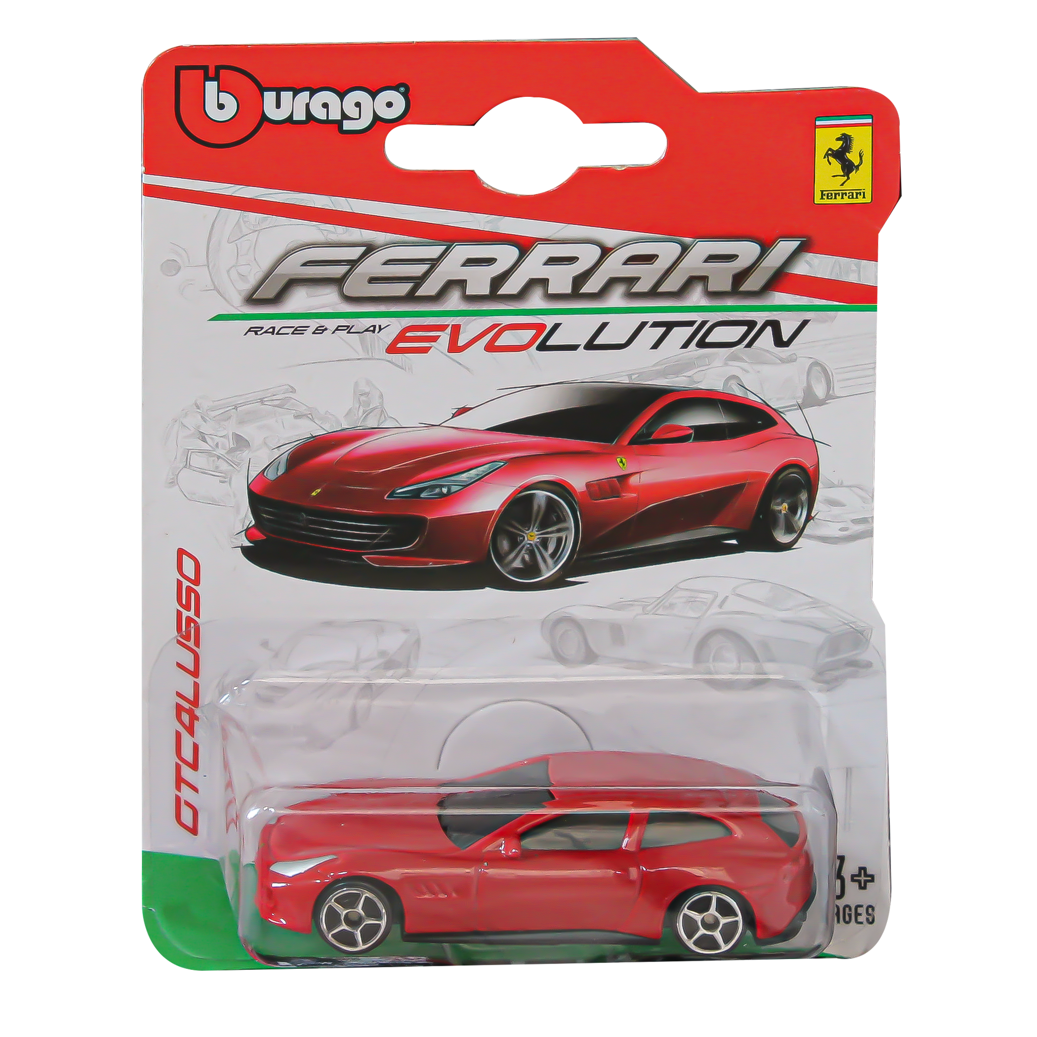 Burago Ferrari Evalution Race & Play Car - GTC 4 LUSSO