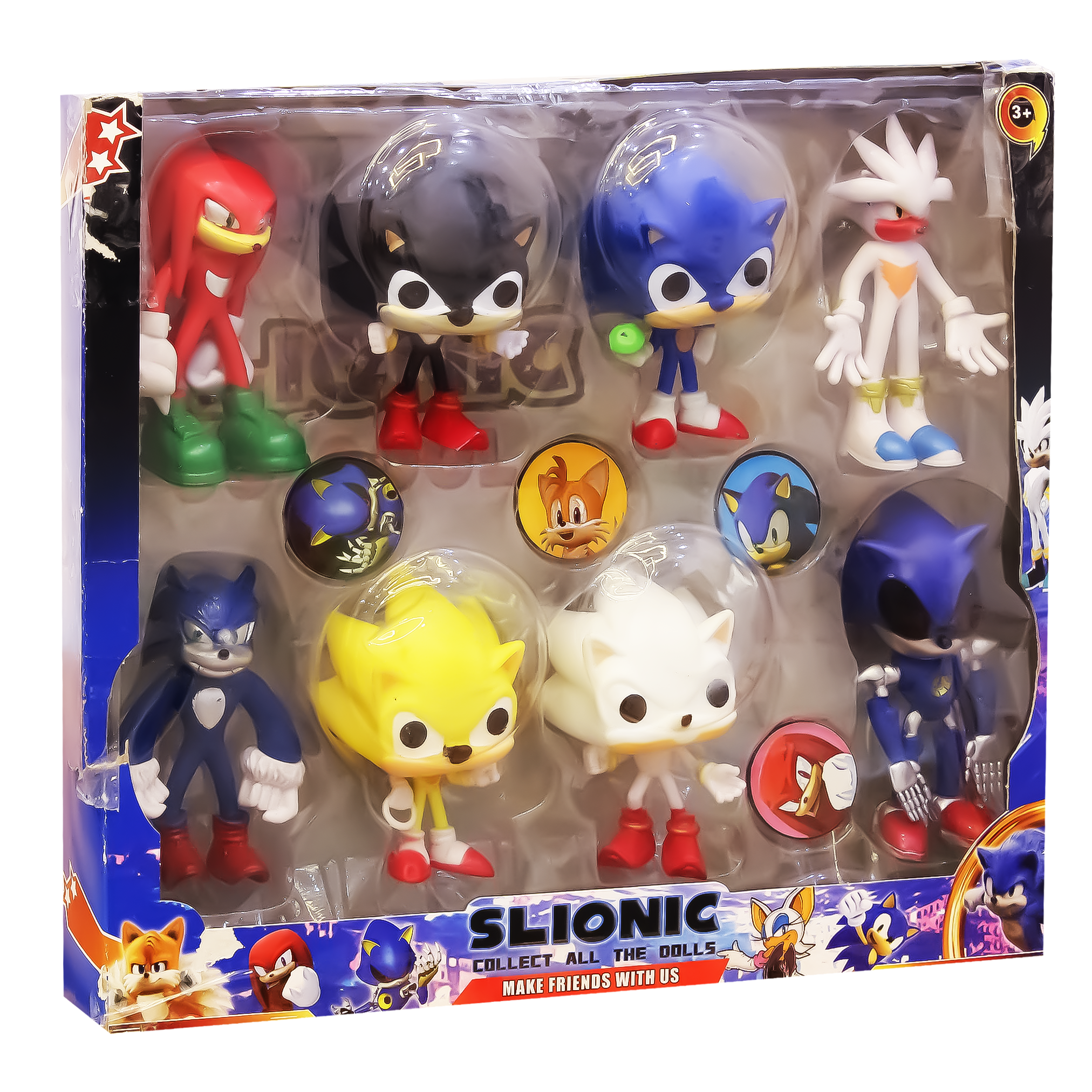 8 in 1 Sonic Action Figures Set